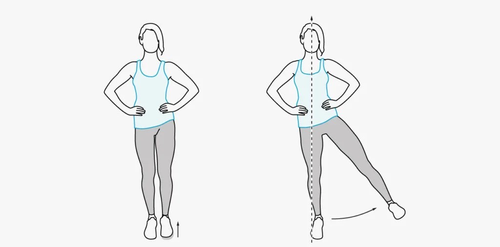 10 bài tập giúp giảm đau khớp đầu gối dễ thực hiện - nâng chân đứng