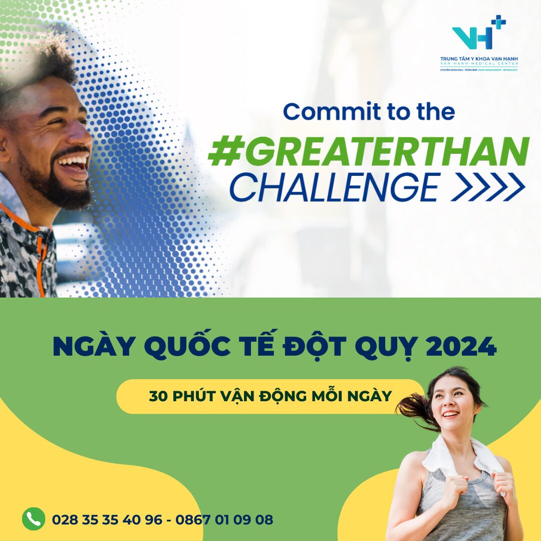 Thử thách #GreaterThan 31 ngày: 30 phút vận động mỗi ngày giảm nguy cơ đột quỵ